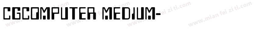 CgComputer Medium字体转换